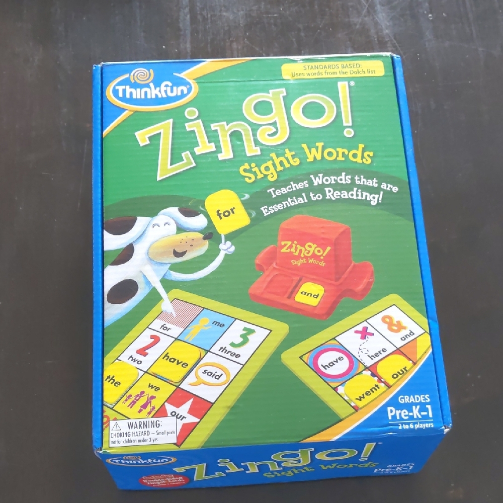 Zingo! Sight Words Game - Multicolor